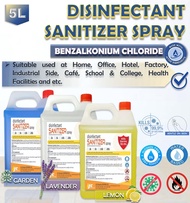 Disinfectant Sanitizer Spray 5L(Benzalkonium Chloride)/For Nano Mist Spray Gun &amp; Misting Machine /Non Alcohol / SDS Report