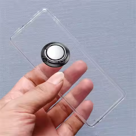Full Cover For Qin1S Plus Case Qin 1S Plus Metal Ring Holder Magnetic TPU Back Phone Case For xiaomi