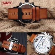 Genuine Leather Bracelet for Diesel DZ7406 DZ7408 DZ4476 DZ4343 Watch Strap Brown Watchband 22mm 24 