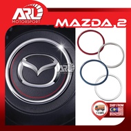 Mazda 2 DJ (2014-2024) Steering Ring Lining Red Blue Silver Chrome ARL Motorsport Car Accessories