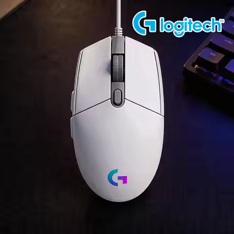 Logitech G203 Prodigy RGB Gaming Mouse Wired 8000 DPI 6 Buttons On-Board Memory 1000Hz Polling Windo