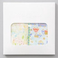 《散步生活雜貨》  日本製 cocowalk 100棉% 汽車&動物 15×15cm 兩條組 手帕 手巾 禮盒