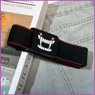 HT5 Street dance graffiti hip hop belt Fashion canvas belt Simpsons doodle Automatic buckle belt TH5