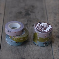 Classiky Stuffed child masking tape 3 color set (15 mm, 24mm) washi