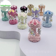 Babyshower 1Pcs Carousel Alloy DIY Jewelry Accessories Creative Fany Christmas Holiday Decor Carouse