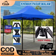 【Kovis】10x10 folding canopy folding tent kanopi bazar khemah ( full set) payung niaga canopy lipat k