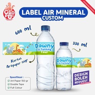 330ml &amp; 600ml Mineral Water Labels (CUSTOM)