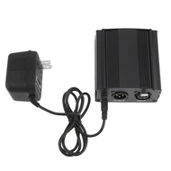 48V Phantom Power Condenser Microphone No Noise Large Diaphragm Microphone Phantom Power Supply Powe