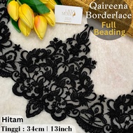 MANIK PENUH FULL LACEBORDERLACE LACE LACEMEWAH BAJU KURUNG NIKAH TUNANG VEIL NIKAH SIMPLE QAIREENA