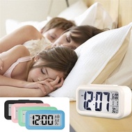 Versatile Digital Alarm Clock with Large Display and Temperature Sensor for Home