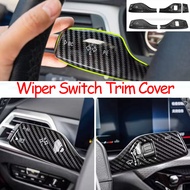 2PCS/Set Car Wiper Stalk Switch Cover Trim for BMW 1/2/3/4/5/7 Series X1 X3 X4 X5 X6 X7 ABS Plastic 