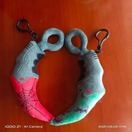 In Stock CS Anime CSGO Surrounding the Game Claw Knife Model Toy Plush Doll Cute Gift Hand-Made without Cutting Edge