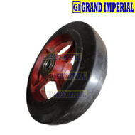 KOHL Mould On Rubber Caster on Cast Iron Wheel Only for Push Cart RHR-DB-10 or 250mm1 Pc Grand Imper