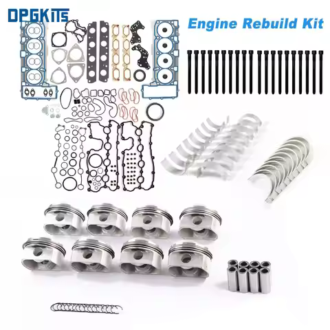 Engine Pistons Gaskets Overhaul Rebuild Kit 079105561AJ 079103383AQ 079107065DC For VW Touareg Audi 