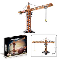 ขนาดใหญ่ Mechanical Power Tower Crane วิศวกรรมรีโมทคอนโทรล Building Block รุ่นประกอบของเล่นเพื่อการศ