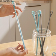 LINDW99NX Drinking Straw Cleaner Brush, Household Reusable Silicone Straw Cleaning Brush, Kitchen Ga