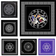 AOTO Tarot Table Altar Cloth Metaphysical Board Game Mat Square Pendulum Divination Altar Tablecloth Board Game Card Pad