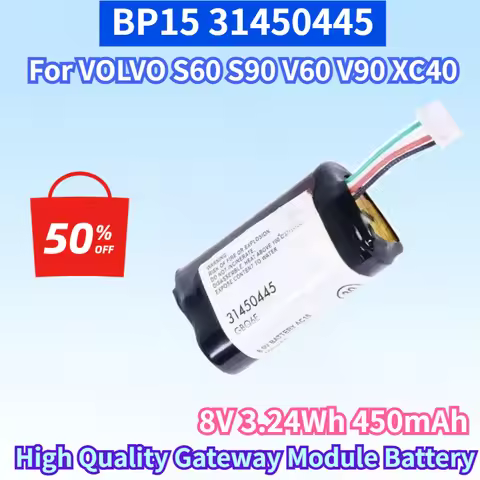 BP15 31450445 8V 3.24Wh 450mAh Li-ion Battery for VOLVO S60 S90 V60 V90 XC40 XC90 Car VCM High Quali