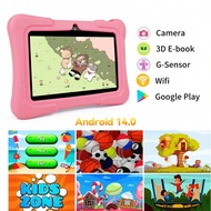 Kids Android 14 Tablet, 7-Inch Tablet With Protective Case, 32GB/64GB Storage, 4GB RAM, RK3562 Quad-