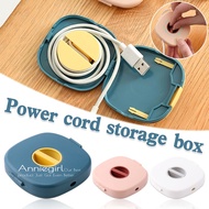 Rotatable Cable Storage Box Extendable Wire Cord Organizer Data Winder Management Multifunction Port