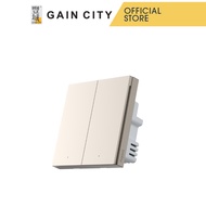 Aqara Smart Wall Switch H1 Pro (with Neutral,double Rocker) Gold Qbkg31lm-gold
