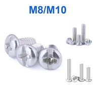 Galvanized Phillips Round Head Screws, Pan Head Screws M6/M8/M10 [BY-G]