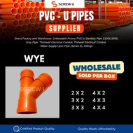 WYE PVC Orange Pipe Fittings 2" 3" 4" for Sanitary Pipe