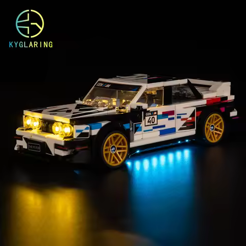 Kyglaring LED Light Kit Suitable for Lego BMW M3 (E30) 77263 Building Blocks