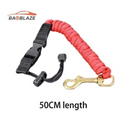 [Baoblaze] Tether Leash Rafting Kayak Accessories Coiled Fishing Red
