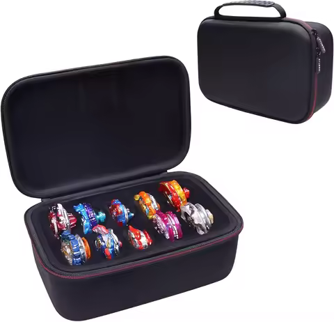 LTGEM Case Compatible with Beyblade X Xtreme Battle/Jurassic World/Buster Dran Set, Launchers and Ri