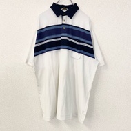 เสื้อโปโล ARROW แขนสั้น มือสอง ยุค 90 เย็บตะเข็บเดี่ยว วินเทจ มีกระเป๋าหน้าอก สีขาว ไซส์ XL