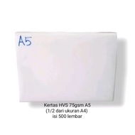 75gsm A5 HVS paper (size 1/ A4) contents 500 sheets