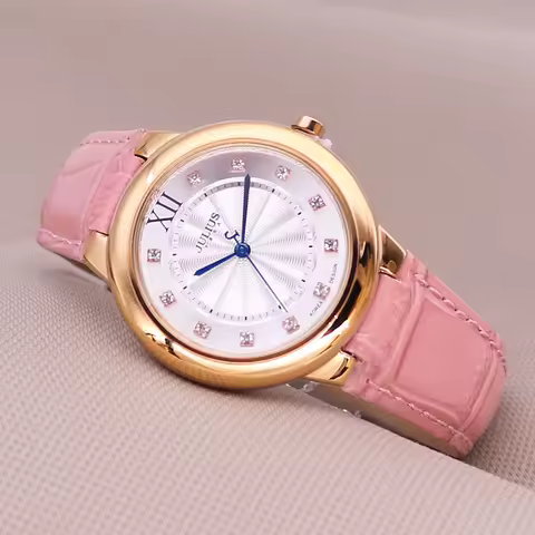 Women's Watch Japan Quartz Hours Simple Fine Fashion Dress Bracelet Real Leather Girl Gift Julius No