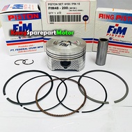 PISTON SEHER SET MIO XXB 57 57.5 58 58.5 59 PIN PEN 15 FIM IZUMI