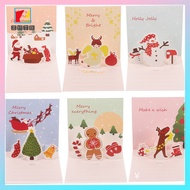 tairanzh Greeting Cards Christmas -up Xmas Gift with Envelope Child Blanks for Kids 6 Sets