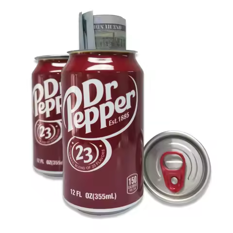 1PC Fake Dr Pepper Diversion Can Safe Hidden Compartment Stash Storage Secret Container Hiding Keys 