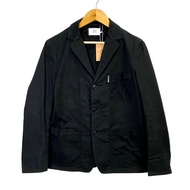 417 BY EDIFICE Men black cotton denim blazer size M