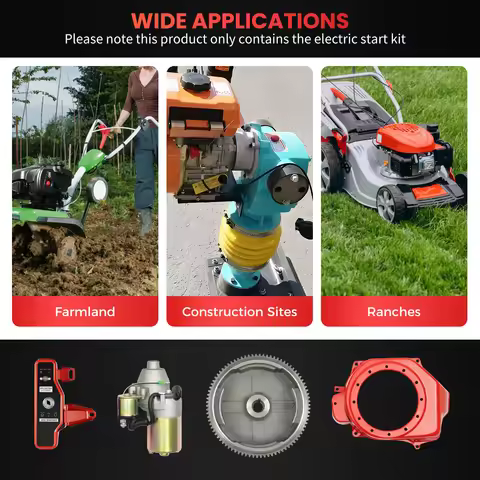Electric Start Motor Electric Start Kit Type1 Fit For Honda Gx160 Gx200 5.5Hp 6.5Hp Type2 Fit For Gx