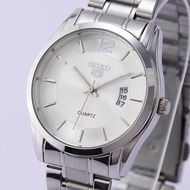 SEIKO_5 นาฬิกาข้อมือผู้ชายควอทซ์ใหม่นาฬิกาสแตนเลสแบบคลาสสิกหรูหรา SEIKO_5 นาฬิกาควอทซ์ Quartz watch