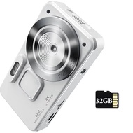 Digital Camera 4K 20MP Digital CCD Camera with 32GB Card 18X Zoom Anti-Shake Compact Video Camera fo