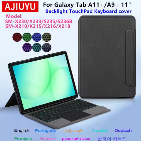Keyboard Case For Samsung Galaxy Tab A11 Plus 11 inch 2025 SM-X230 X233 Tablet Keyboard Cover for Ta