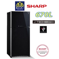 [Free Shipping] Sharp 670L Pelican Fridge Inverter Refrigerator SJP782MFGK