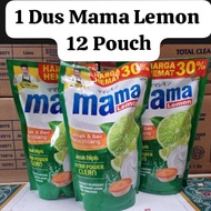 1 DUS Mama Lemon BESAR netto 680ml Sabun Cuci Piring Jeruk Nipis Pouch 680 ml