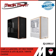 LIAN LI LANCOOL 217 MID TOWER CHASSIS E-ATX BLACK / WHITE CASING
