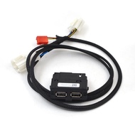 Rear Seat USB Socket Armerst USB with Wiring for VW Tiguan MK2 Teramont Atlas for Skoda MQB Octavia 