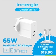 Innergie SE6 Duo 2 USB-C Charger, Support USB PD 3.0 (PPS) QC 4.0 Samsung Fast Charge 2.0 for Samsun