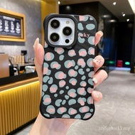 Ins Little Leopard Print G New Style Wave Skin Feel Suitable for Apple IPHONE 15 14 13 12 11promax/pro XSMAX/XR/X/XS 7/8plus All-Inclusive Shock-resistant Case KUNV
