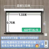 Fiberglass electric projector screen 100 "84" 72 "screen with remote control