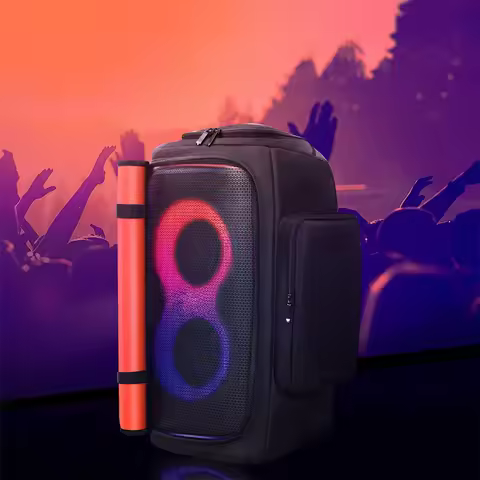 Portable Speaker Dust Case with Mic Pocket Padded Speaker Protective Cover Waterproof for JBL Partyb