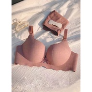 bra span tebal baju dalam perempuan Sokongan atas tanpa cincin keluli ditambah seluar dalam bra teba
